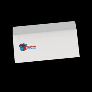 plic dl alb, 110x220 mm, 80gr/mp, lipire siliconică