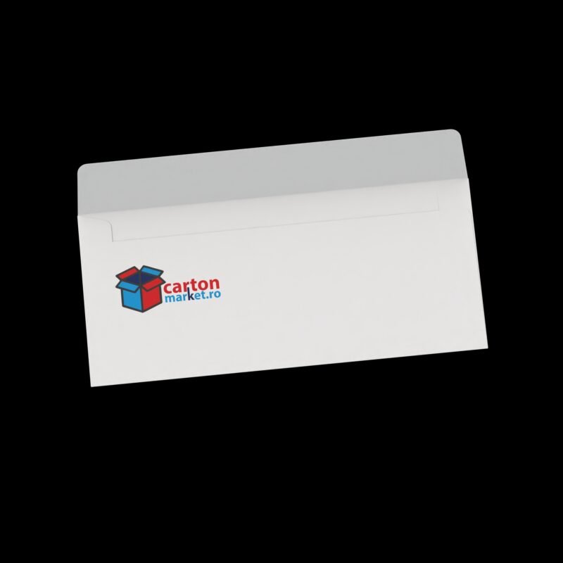 plic dl alb, 110x220 mm, 80gr/mp, lipire siliconică