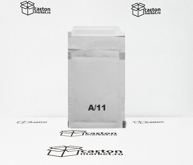 plic antisoc a11, 120x175+50 mm, kraft alb