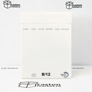 plic antisoc b12, 140x225+50 mm, kraft alb