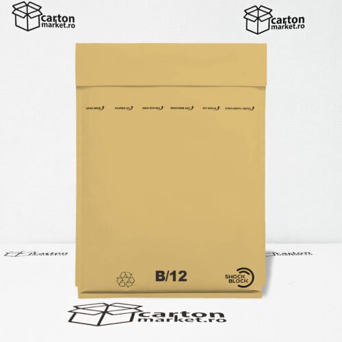 plic antisoc b12, 140x225+50 mm, kraft maro