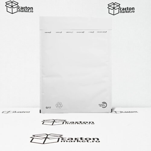 plic antisoc g17, 250x350+50 mm, kraft alb