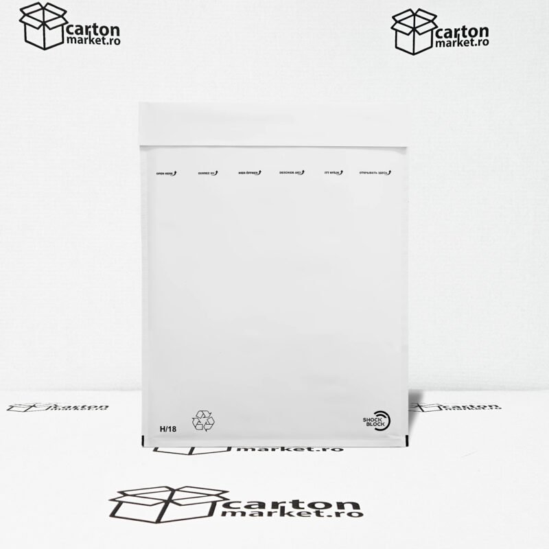 plic antisoc h18, 290x370+50 mm, kraft alb