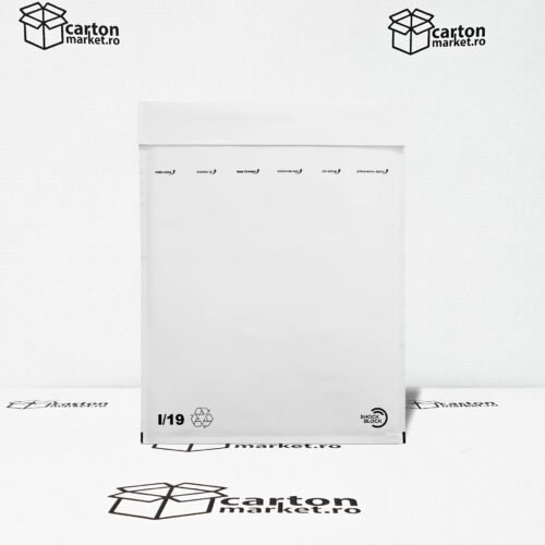 plic antisoc i19, 320x455+50 mm, kraft alb