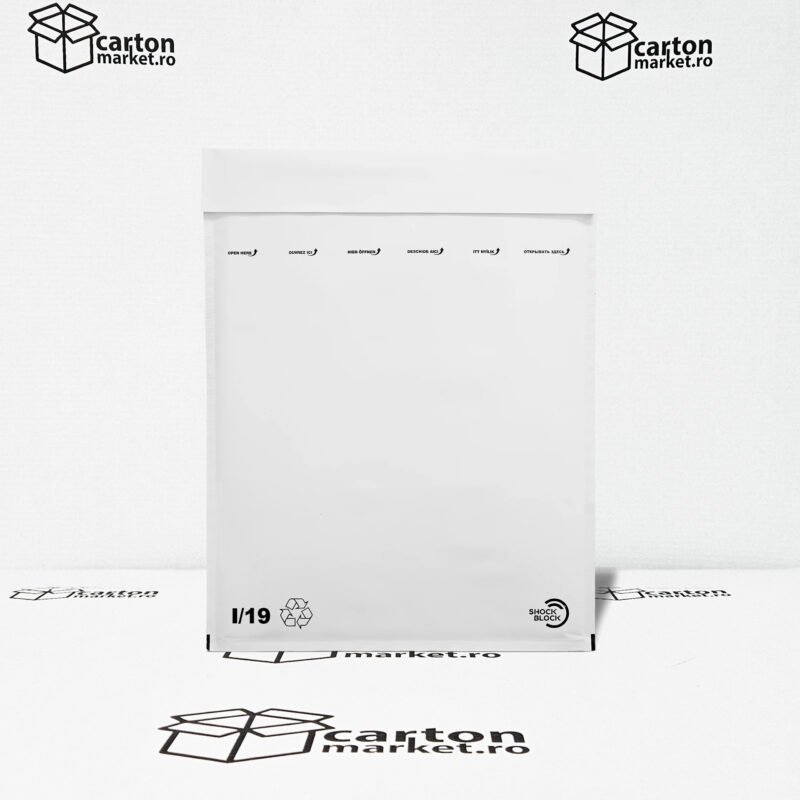plic antisoc i19, 320x455+50 mm, kraft alb