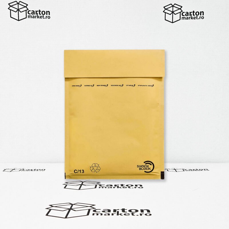 plic antisoc c13, 170x225+50 mm, kraft maro