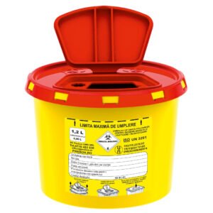 recipient pvc 1.2 l deșeuri medicale intepatoare tăietoare recipient pvc 1.2 l deșeuri medicale intepatoare tăietoare