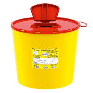 recipient pvc 5 l – deșeuri medicale intepatoare – tăietoare