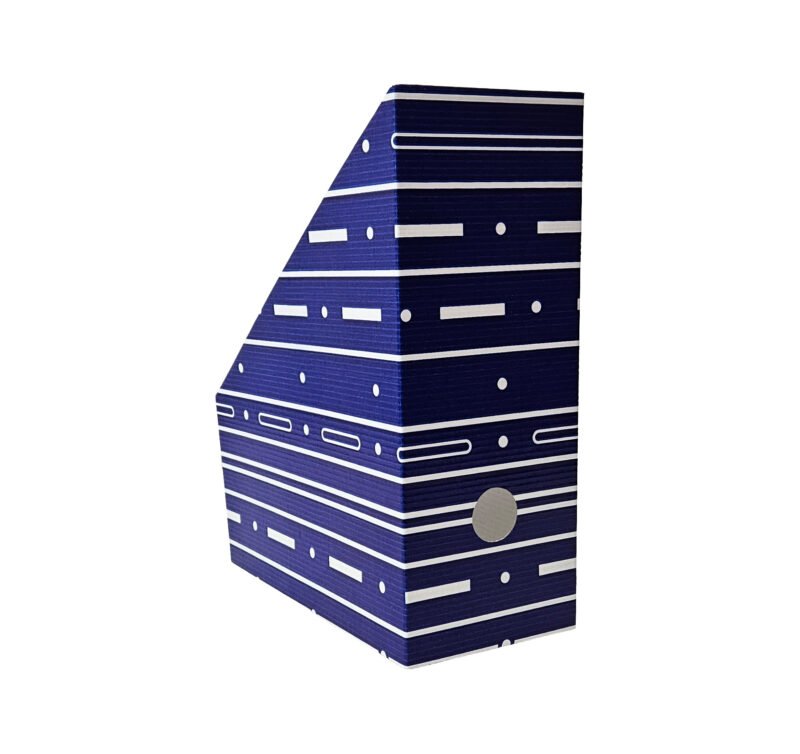 Suport dosare din carton A4, vertical-albastru CBC