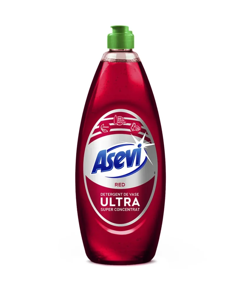 detergent de vase asevi ultra, red, 650ml