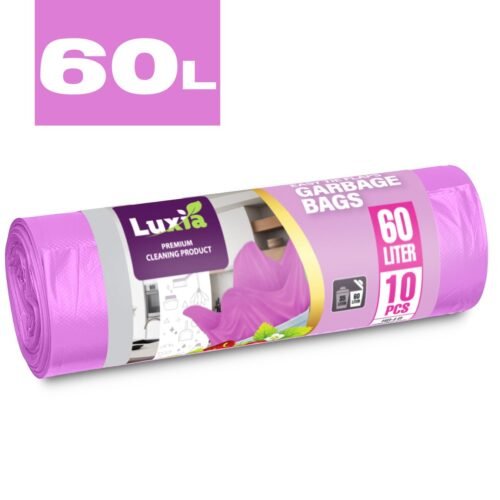 saci menajeri cu urechi 60l capsuni luxia 10 buc / set