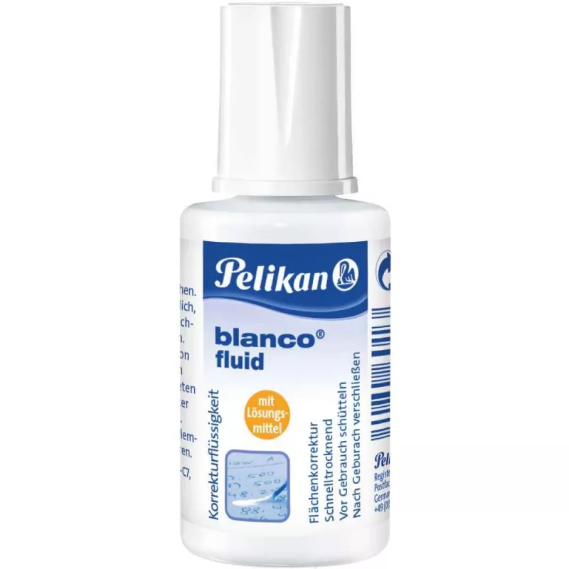 fluid corector pe baza de solvent 20ml blanco pelikan