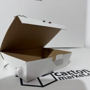 cutie meniu carton tip co3 / ondula b 180 x 120 x 50, culoare carton:alb