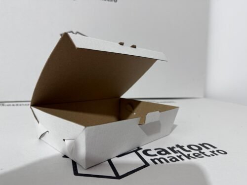 cutie meniu carton tip co3 / ondula b 180 x 120 x 50, culoare carton:alb