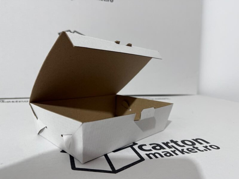 cutie meniu carton tip co3 / ondula b 180 x 120 x 50, culoare carton:alb