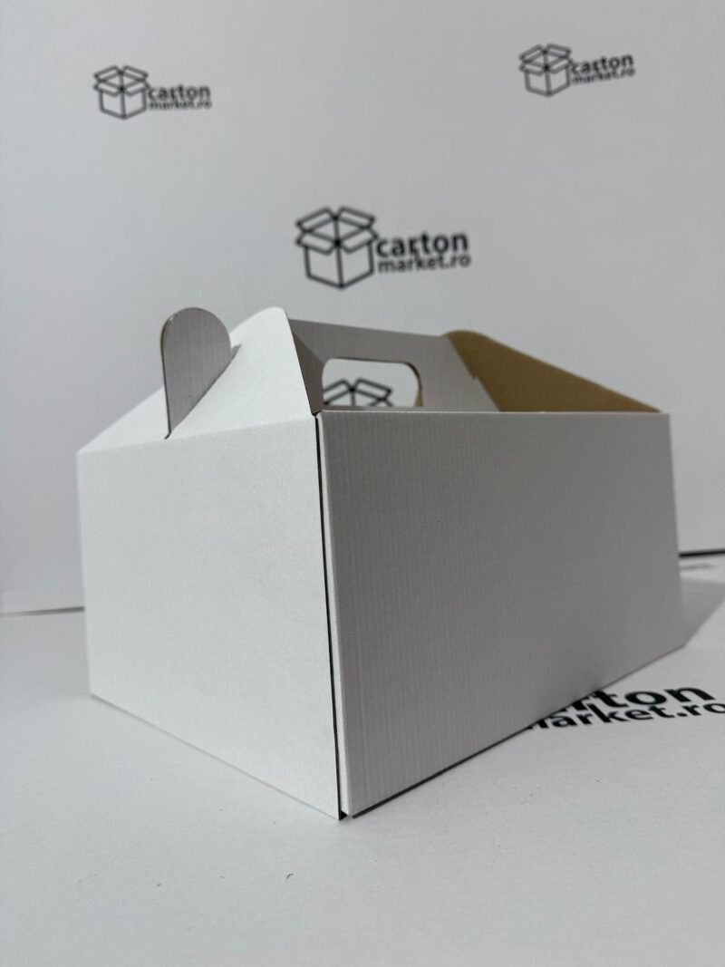 cutie cadou co3 / ondula b, 300 x 250 x 155, culoare carton:alb lucios,print la cerere