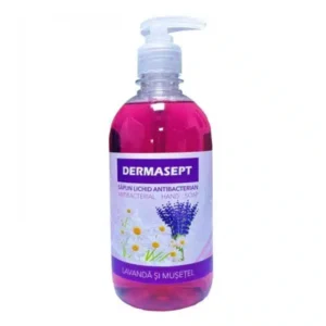 sapun lichid 500ml, cu pompita, antibacterian, dermasept sapun lichid 500ml, cu pompita, antibacterian, dermasept