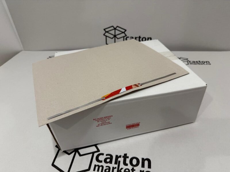 dosar carton alb cu sina lunga, 100 bucati/set