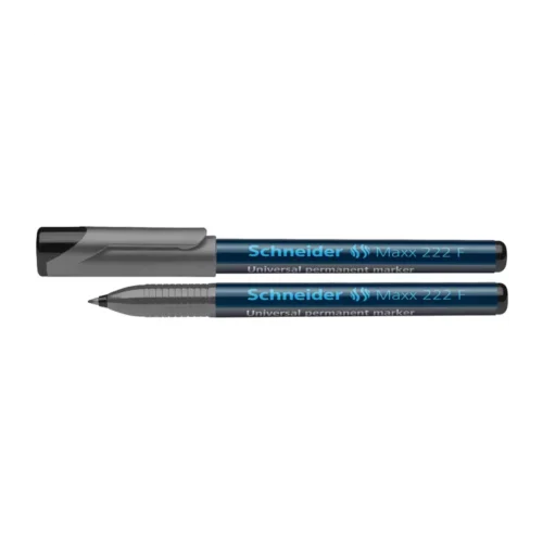 marker permanent schneider maxx 222 f negru 0.7 mm