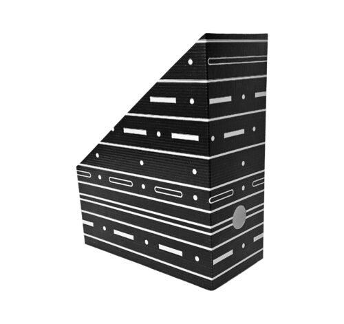 Suport dosare din carton A4, vertical-negru CBC