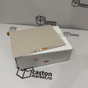 dosar carton alb cu sina, 100 bucati/set