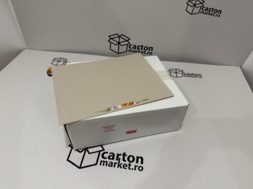 dosar carton alb cu sina, 100 bucati/set