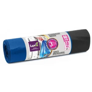 saci menajeri cu snur 60l luxia 10 buc / set,triplu strat