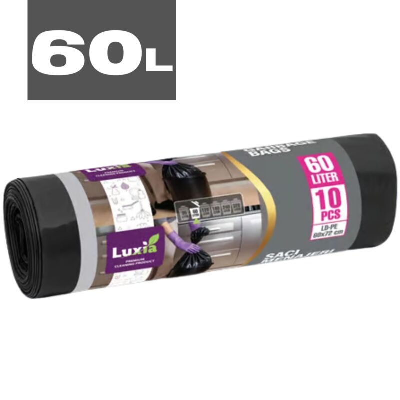 saci menajeri ultrarezistenti 60l luxia 10 buc / set