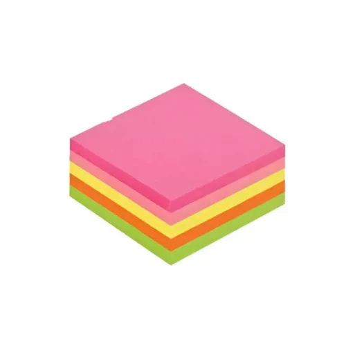Rezerva cub hartie color 9*9cm 500coli culori neon