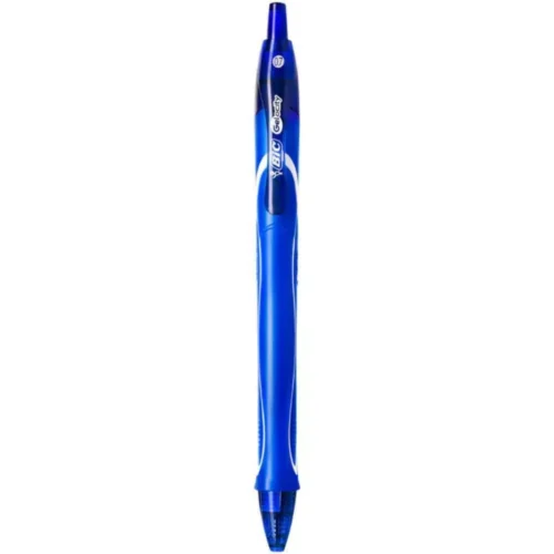 Pix cu gel 0.7mm, cu mecanism, Bic Gelocity Quick Dry albastru