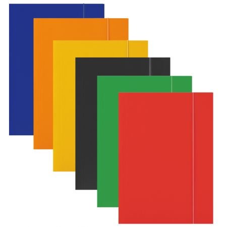 Mapa din carton plastifiat cu elastic, 300 g/mp, Office Products diverse culori