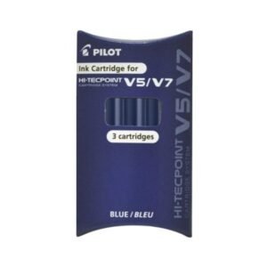 Rezerve roller PILOT V5/V7 Hi-Tecpoint, 3 buc/set albastru