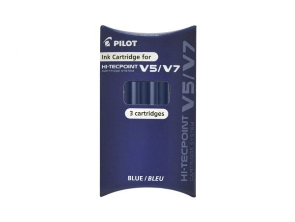 Rezerve roller PILOT V5/V7 Hi-Tecpoint, 3 buc/set albastru