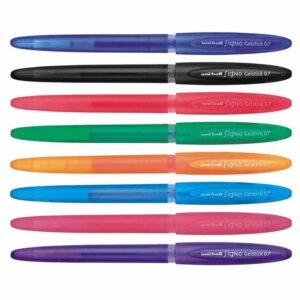 Pix cu gel 0.7 mm UNI-BALL Signo Gelstick UM-170, culori : albastru, negru, rosu, verde; 12buc/cut