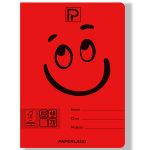 PAPERL A5 ROSU Caiet A5 Paperland , coperta plastic pp300, 48 file, 70gr dictando,10 buc/set