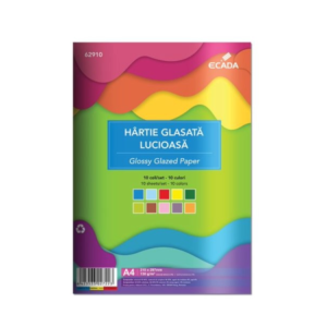 hartie glace a4, lucioasa, 10coli/set, ecada
