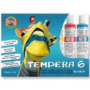 acuarele tempera koh i noor, 6 tuburi/set