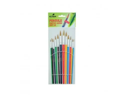 pensula 12 buc / set diverse marimi ecada pensula 12 buc / set diverse marimi ecada