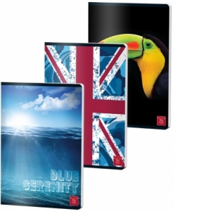 caiet a4,80file, dictando, diverse modele, pigna 70gr,set 5 buc