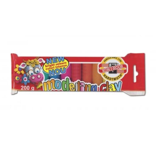 Plastilina Koh-I-Noor, 10 culori, tavita pl, 200g